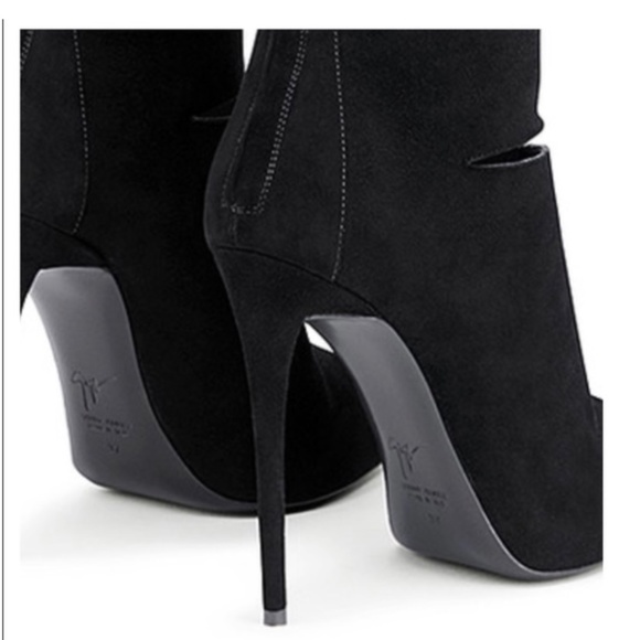 NIB Giuseppe Zanotti Suede Leather over knee boots 40 - Picture 7 of 9